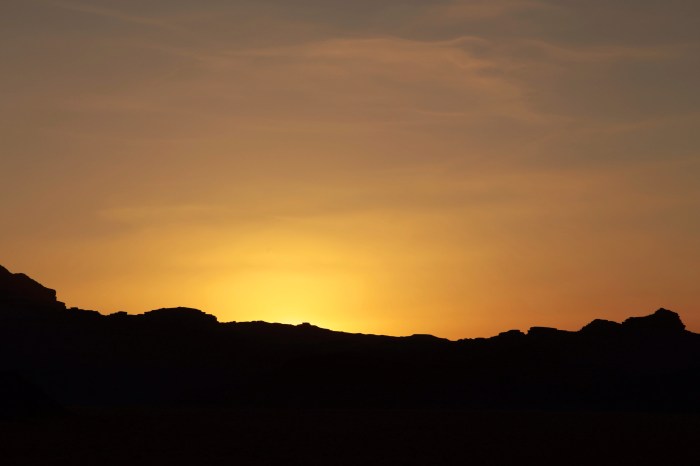 Tramonto nel Wadi Rum I